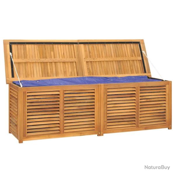 Bo�te de rangement jardin et sac 175 x 50 x 53 cm bois massif teck 02_0013132