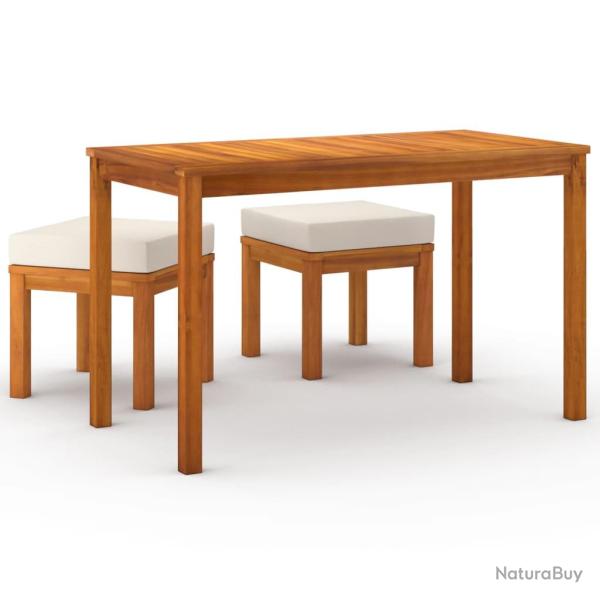Ensemble � d�ner salon de jardin meuble d'ext�rieur 3 pi�ces avec coussins acacia solide 02_0014253