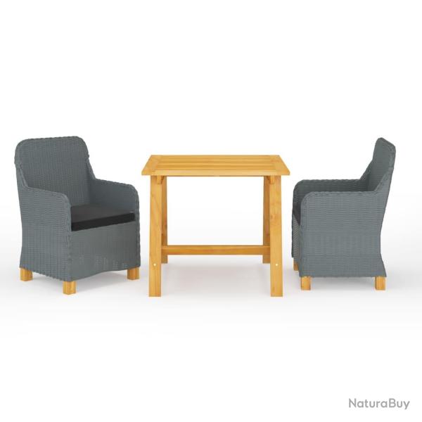 Ensemble de salle � manger de jardin meuble ext�rieur 3 pi�ces gris clair 02_0013624