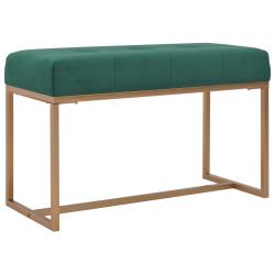 Banc banquette 80 x 36 x 45 cm velours vert 02_0021246