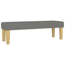 Banc banquette 100 x 30 x 30 cm tissu gris fonc&eacute; 02_0010549