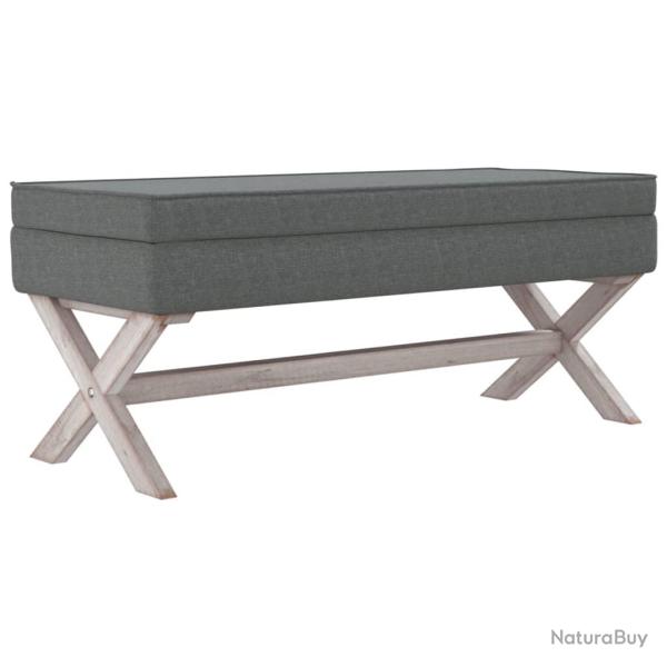 Tabouret de rangement 110 x 45 x 49 cm tissu gris fonc� 02_0010791