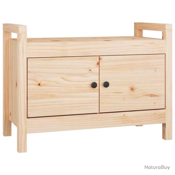 Banc banquette d'entr�e 80 x 40 x 60 cm bois de pin massif 02_0010797