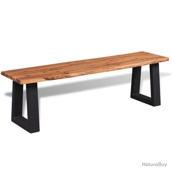 Banc banquette 160 x 40 x 45 cm en bois d'acacia massif 02_0021251