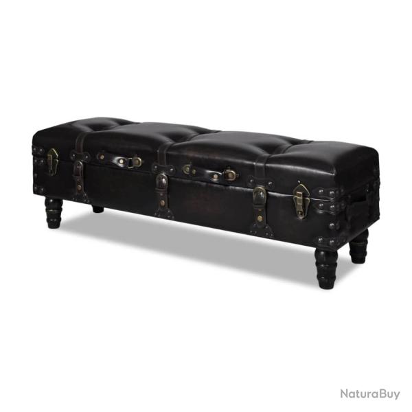 Banc banquette long de rangement 111 x 34 x 37 cm marron 02_0021254