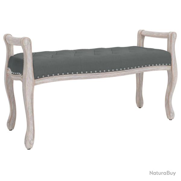 Banc banquette 110 x 45 x 60 cm tissu gris fonc� 02_0010658