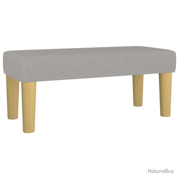 Banc banquette 70 x 30 x 30 cm tissu gris clair 02_0010552
