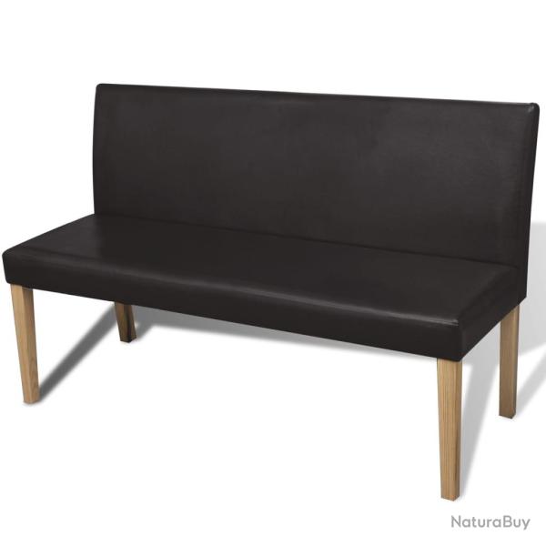 Banc banquette 139,5 cm synth�tique marron fonc� 02_0010910