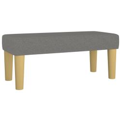 Banc banquette 70 x 30 x 30 cm tissu gris fonc&eacute; 02_0010675