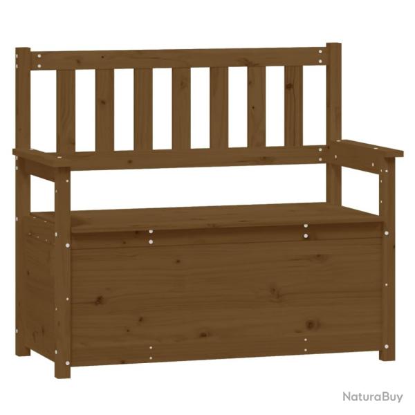 Banc banquette 112,5 x 51,5 x 96,5 cm bois de pin massif marron miel 02_0010519