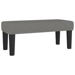 Banc banquette 70 x 30 x 30 cm tissu gris fonc&eacute; 02_0010470