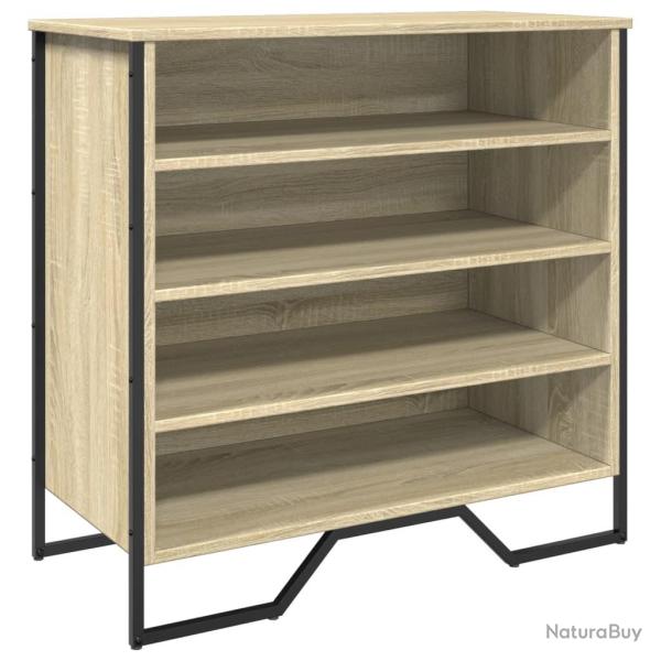 Armoire � chaussures range chaussures rangement meuble entr�e couloir salon sonoma 80 x 38 x 78 cm