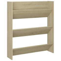 Armoire &agrave; chaussures range chaussures rangement meuble entr&eacute;e couloir salon murale sonoma bois d'in