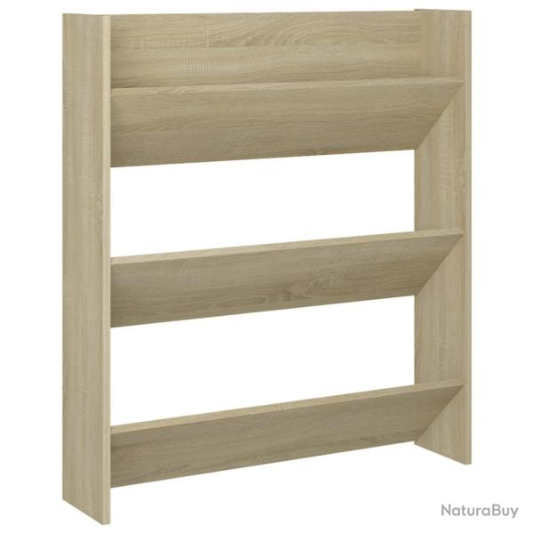 Armoire � chaussures range chaussures rangement meuble entr�e couloir salon murale sonoma bois d'in