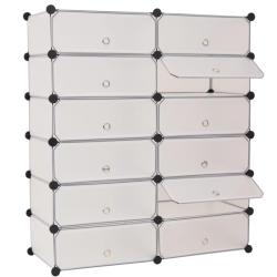 Armoire &agrave; chaussures range chaussures rangement meuble entr&eacute;e couloir salon avec 12 compartiments b