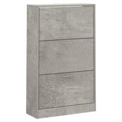 Armoire &agrave; chaussures range chaussures rangement meuble entr&eacute;e couloir salon 63 x 24 x 103 cm bois d