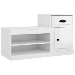 Armoire &agrave; chaussures range chaussures rangement meuble entr&eacute;e couloir salon brillant 100 x 42 x 60