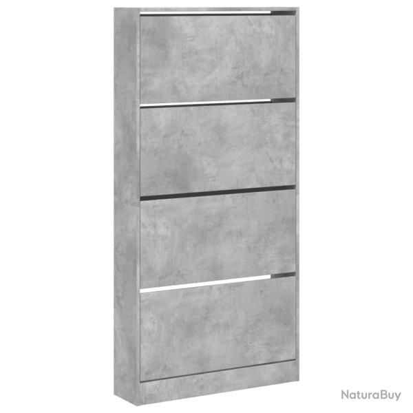Armoire � chaussures range chaussures rangement meuble entr�e couloir salon 4 tiroirs rabattables b