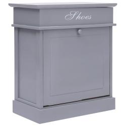 Armoire &agrave; chaussures range chaussures rangement meuble entr&eacute;e couloir salon 50 x 28 x 58 cm bois de