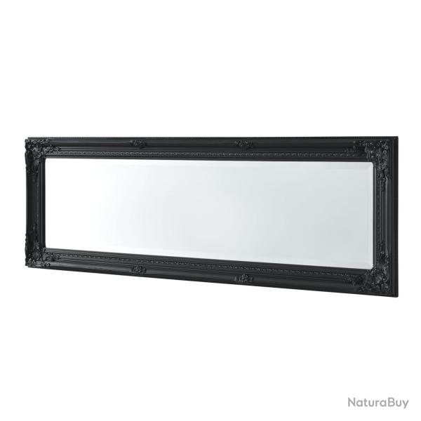 Miroir mural 132 x 42 x 3,5 cm noir 03_0007910