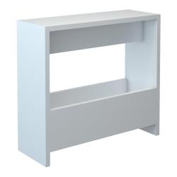 Table d'appoint rectangulaire avec porte-revues 60 x 55 x 20 cm blanc 03_0008637