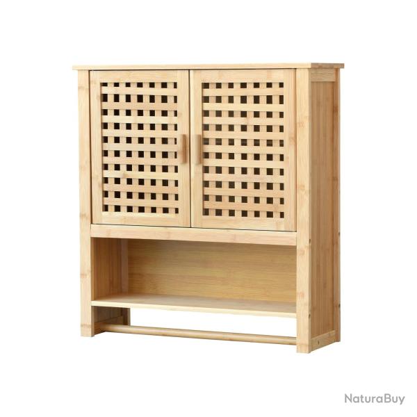 Placard mural avec porte-serviette 66 x 62 x 20 cm 03_0007679