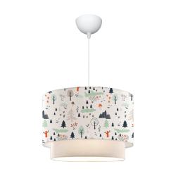 Lustre lampe lumi&egrave;re suspendu suspension lurgan pour enfant E27 70 cm motif de l'arbre 03_0007547