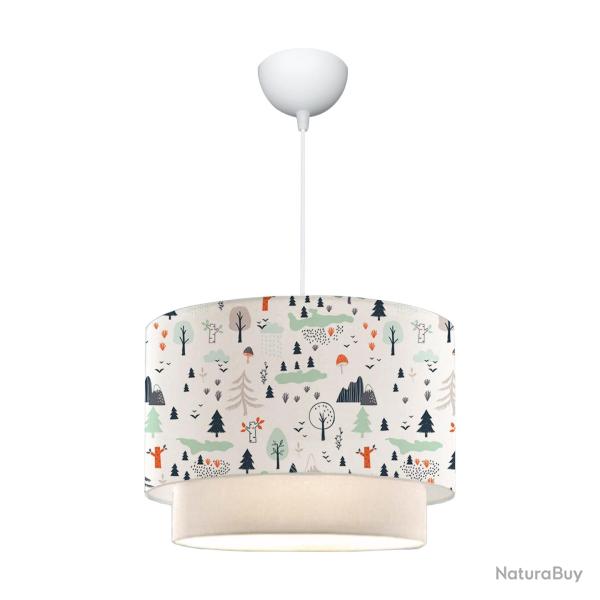 Lustre lampe lumi�re suspendu suspension lurgan pour enfant E27 70 cm motif de l'arbre 03_0007547