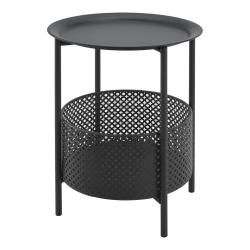 Petite table ronde m&eacute;tal 45 x 35 cm noir 03_0008545