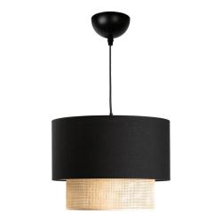 Lustre lampe lumi&egrave;re suspendu suspension loughborough E27 hauteur 70 cm noir jaune 03_0007542