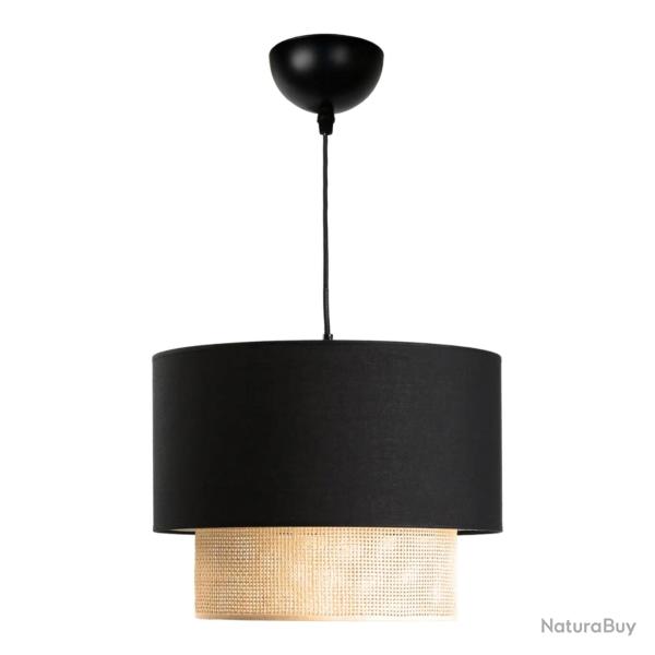 Lustre lampe lumi�re suspendu suspension loughborough E27 hauteur 70 cm noir jaune 03_0007542