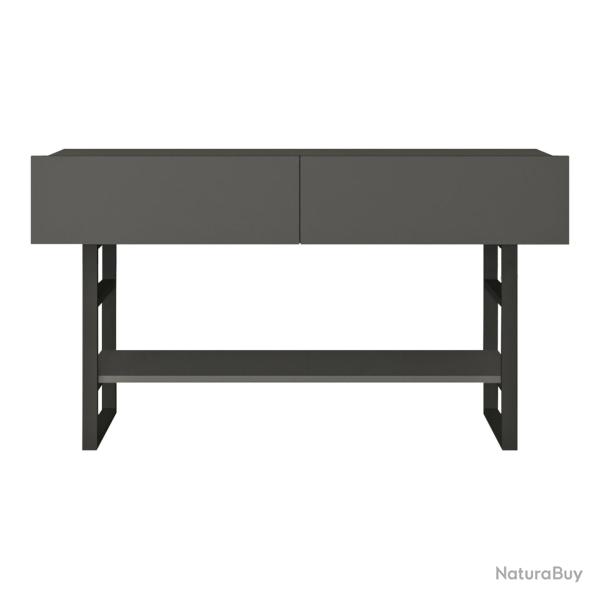 Table console 76 x 139 x 43 cm anthracite / noir 03_0008585