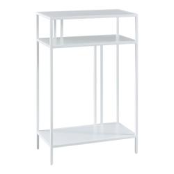 Table console m&eacute;tal 85 x 55 x 30 cm blanc 03_0008583