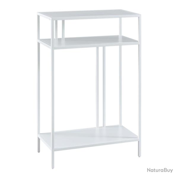 Table console m�tal 85 x 55 x 30 cm blanc 03_0008583
