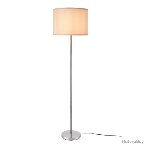 Lampadaire lampe lumi�re luminaire tamworth E27 hauteur 161 cm argent blanc 03_0007323
