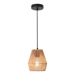 Lustre lampe lumi&egrave;re suspendu suspension en corde tiss&eacute;e liverpool 160 x 18 cm beige lux.pro 03_000