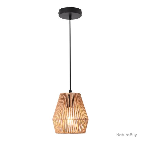 Lustre lampe lumi�re suspendu suspension en corde tiss�e liverpool 160 x 18 cm beige lux.pro 03_000