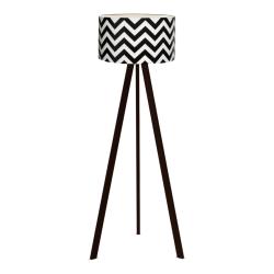 Lampadaire lampe lumi&egrave;re luminaire hauteur 140 cm E27 noir / blanc 03_0007297