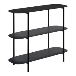 Table console acier 70 x 90 x 32 cm noir 03_0008567