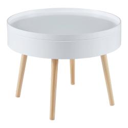 Table basse avec plateau amovible 45 x 60 cm blanc 03_0008427