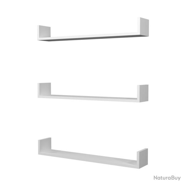 Lot de 3 �tag�res murales 12 x 90 x 15 cm blanc 03_0007080