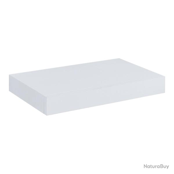 �tag�re murale avec tiroir 40 x 25 x 5 cm blanc 03_0007010