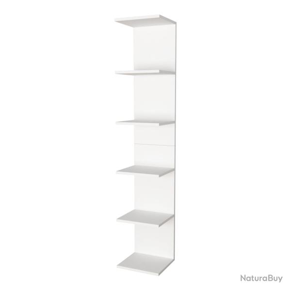 �tag�re murale � 6 niveaux 180 x 34,5 x 30 cm blanc 03_0007060