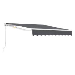 Store banne avec manivelle 300 x 250 cm gris fonc&eacute; 03_0008305