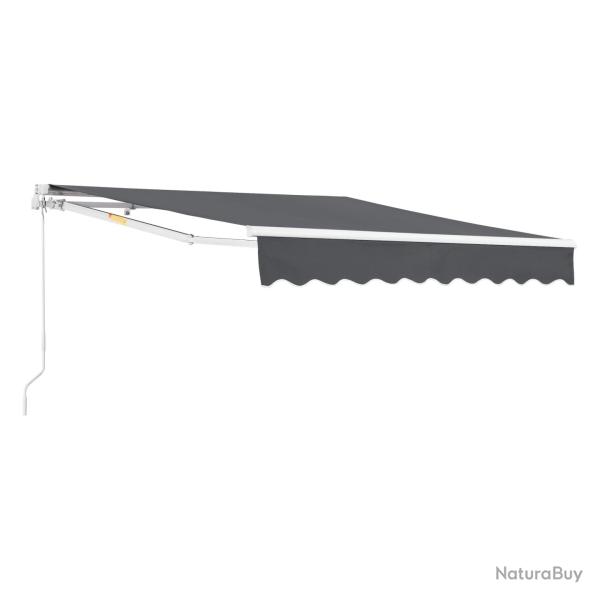 Store banne avec manivelle 300 x 250 cm gris fonc� 03_0008305