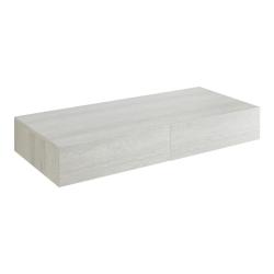 &Eacute;tag&egrave;re murale avec 2 tiroirs 80 x 35 x 12 cm effet b&eacute;ton 03_0007008