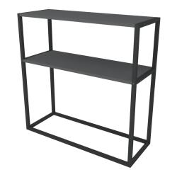 Table console avec surface de stockage 90 x 90 x 33,5 cm anthracite 03_0008568