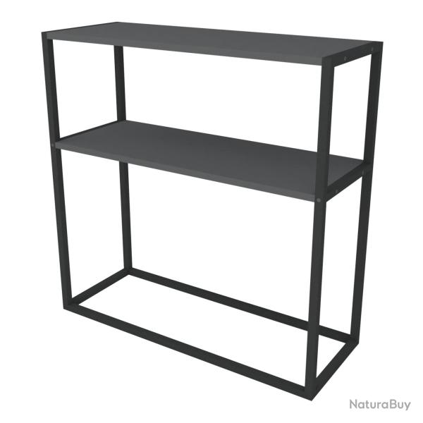 Table console avec surface de stockage 90 x 90 x 33,5 cm anthracite 03_0008568
