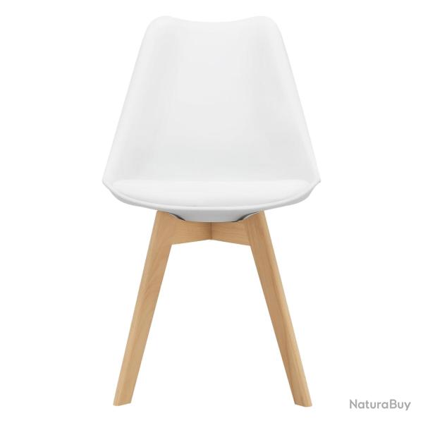 Lot de 6 chaises de salle � manger similicuir h�tre blanc 03_0006778