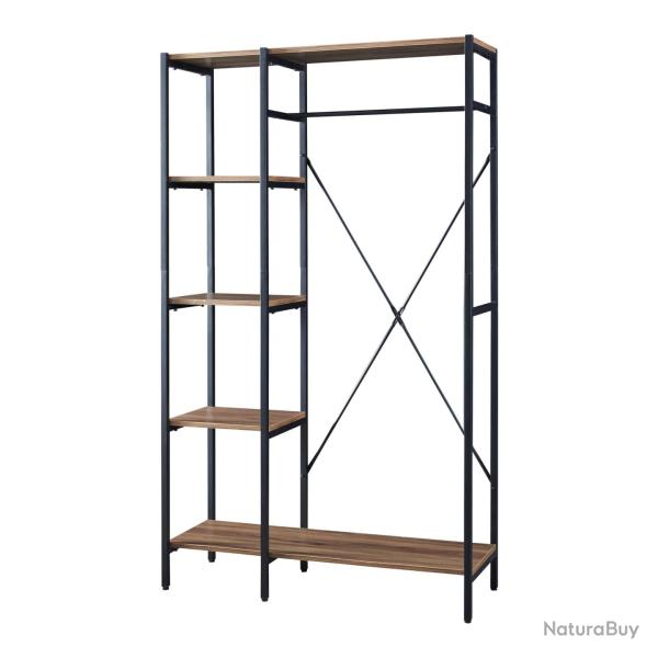 Portant � v�tements hvidovre 170 x 100 x 35 cm noir effet bois 03_0008135